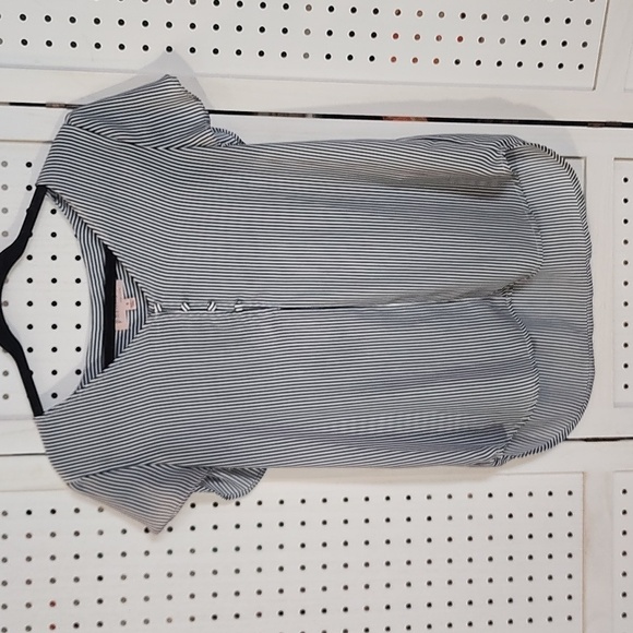 Philosophy Nave Striped V-Neck Short Sleeve Size Small - Picture 1 of 10